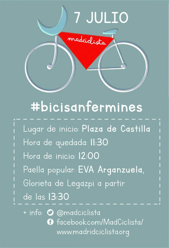 Cartel de los BiciSanFermines 2018